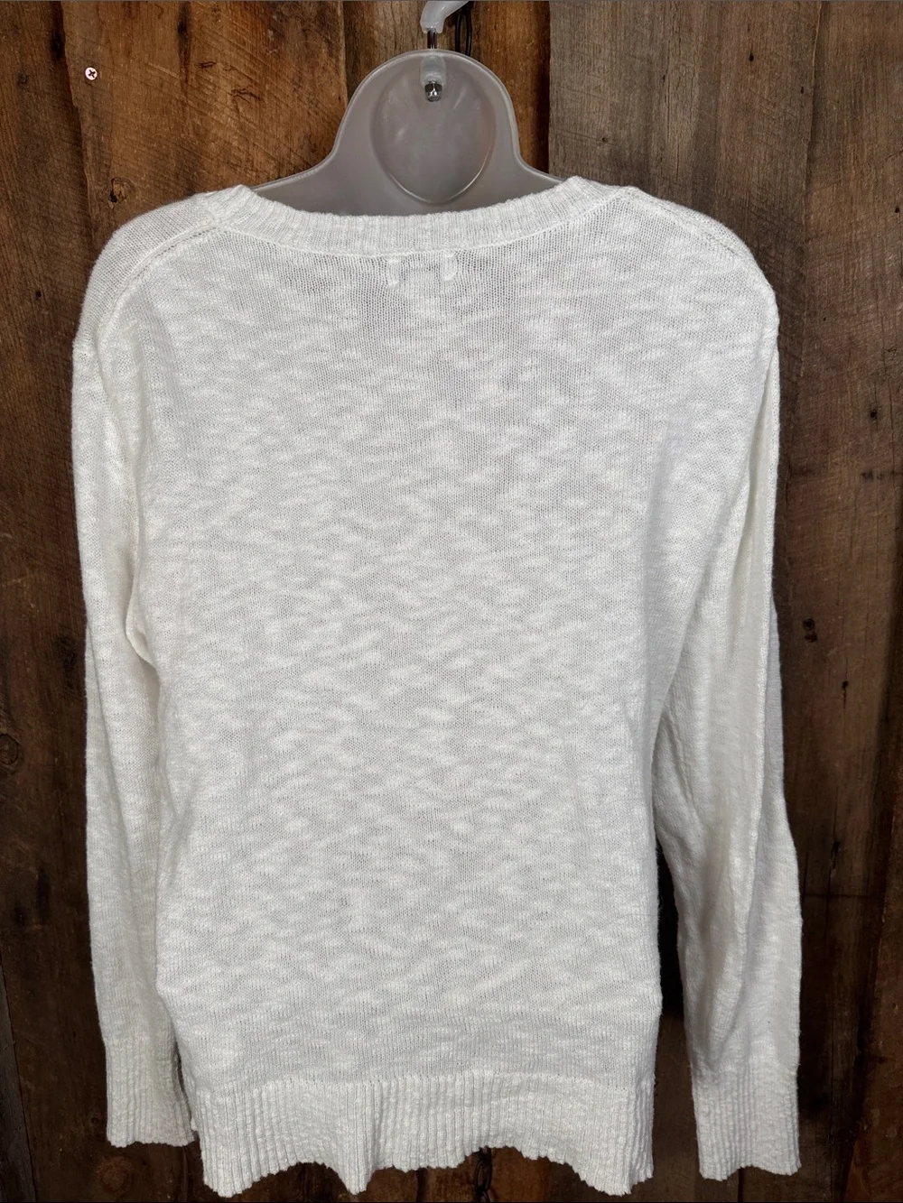J. Crew Women's White Crewneck Sweater